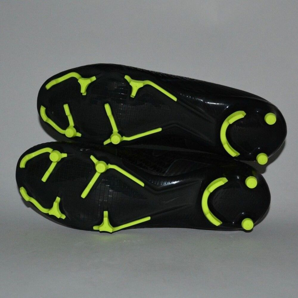 Nike Mercurial Vapor 15 Academy FG/MG Size 9 Black Grey Volt DJ5631-001 Cleat - Picture 6 of 8